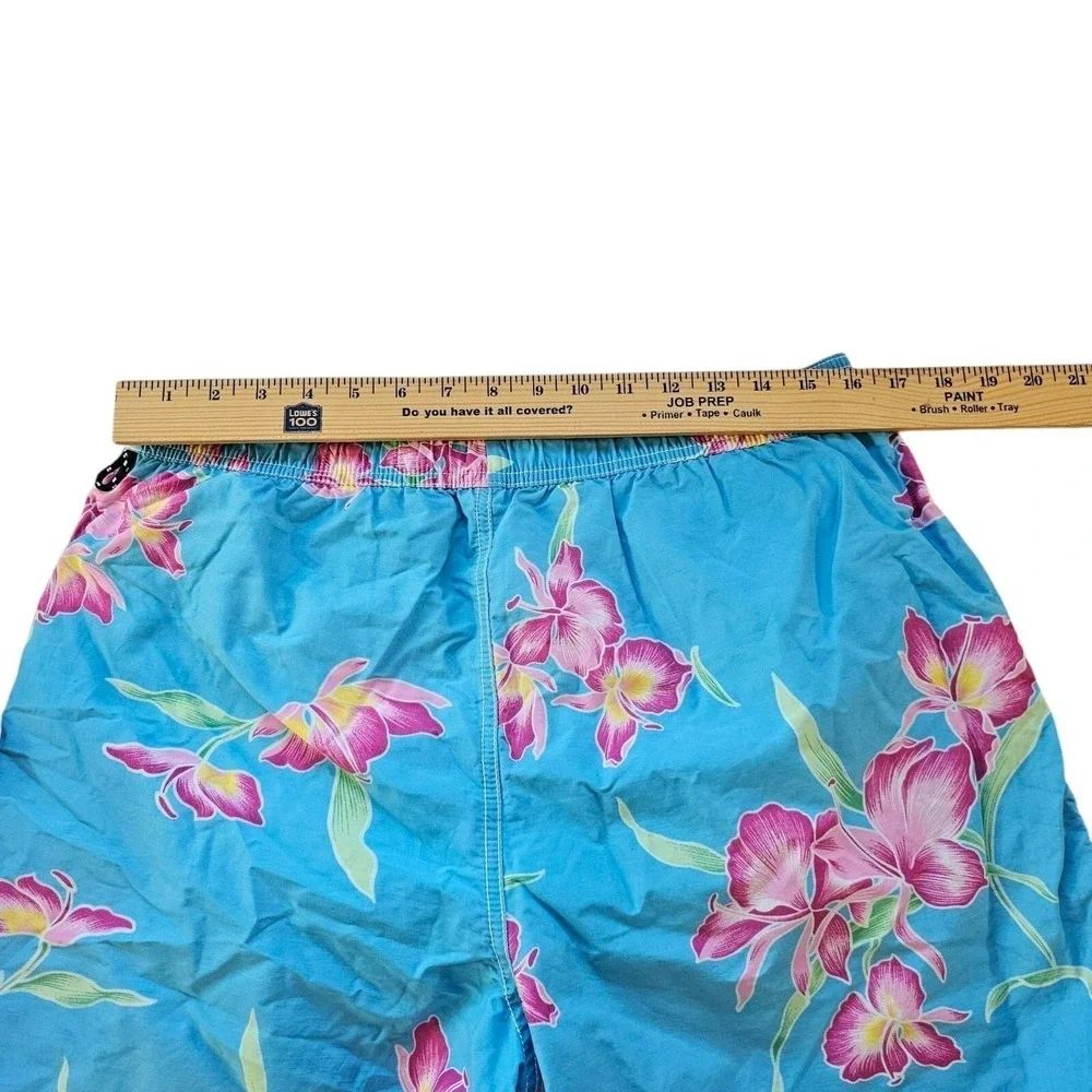 Tommy‎ Hilfiger Blue Pink Blue Floral Swim Shorts Trunks Large
